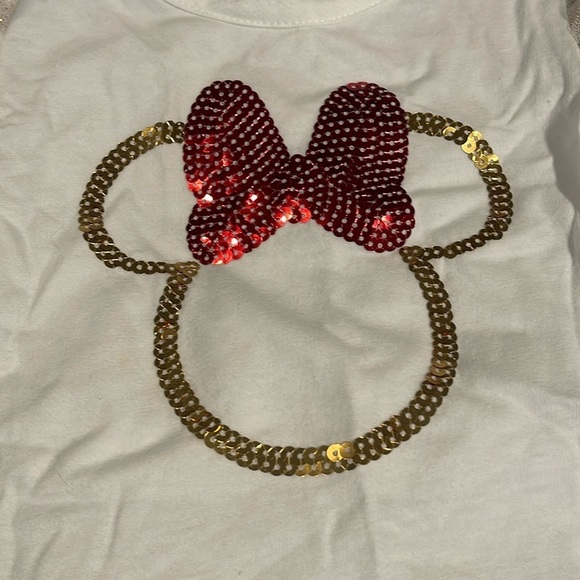 Minnie Mouse sequined top and skirt set 3T - Picture 3 of 8